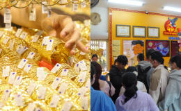 Giá vàng hôm nay 22/9 mới nhất: Vàng SJC và vàng nhẫn trơn 9999 'sập mạnh', vàng thế giới rung lắc