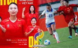 Kết quả bóng đá nữ Việt Nam vs Trung Quốc - Link xem trực tiếp bóng đá nữ ASIAD 2026 trên VTV6