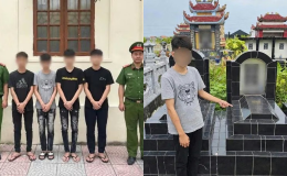 Hải Phòng: Nam sinh thực hiện thử thách phản cảm tại nghĩa trang sau khi thua kèo TikTok