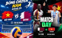 Kết quả bóng chuyền Việt Nam vs Qatar - Cập nhật kết quả thi đấu bóng chuyền nam ASIAD 2026