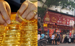 Bảng giá vàng hôm nay 1/10: Vàng SJC và vàng 9999 tăng giảm bất thường, một nơi mua vào cao chót vót