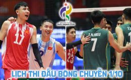 Lịch thi đấu bóng chuyền hôm nay 1/10: Kênh phát sóng tuyển Việt Nam đấu Uzbekistan ở ASIAD 2026