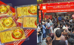 Bảng giá vàng hôm nay 2/10: Vàng SJC và vàng 9999 tăng giảm bất thường, thị trường giằng co dữ dội!