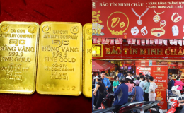 Giá vàng hôm nay 4/10 chốt tuần: Vàng SJC và vàng 9999 giằng co dữ dội, nhà vàng vẫn bán 'thả cửa'
