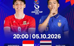 FPTPlay trực tiếp FIFA ASEAN Cup 2026 hôm nay 5/10 - Link xem trực tiếp ĐT Thái Lan vs ĐT Indonesia
