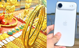 Giá vàng hôm nay trưa 5/10 giảm sâu, người đu đỉnh lỗ hơn chục triệu sau 2 tuần, giá iPhone Air rẻ chưa từng có