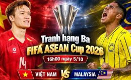 Kết quả bóng đá Việt Nam vs Malaysia - Cập nhật link xem trực tiếp FIFA ASEAN Cup 2026 trên FPT