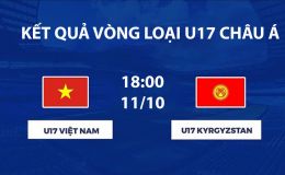 Kết quả bóng đá U17 Việt Nam vs U17 Kyrgyzstan hôm nay 11/10 -VL U17 châu Á 2027: Rượt đuổi kịch tính
