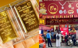 Bảng giá vàng hôm nay 20/10: Vàng SJC vàng 9999 sáng giảm trưa đảo tăng ngoạn mục, có nơi giảm tiếp!