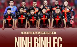 Vắng Hoàng Đức, Ninh Bình thâu tóm các danh hiệu của V.League trong tháng 9