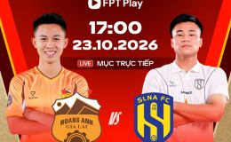 Lịch thi đấu bóng đá Việt Nam hôm nay 23/10: HAGL gặp thử thách lớn; Thể Công Viettel đối đầu Bắc Ninh FC
