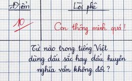 Từ tiếng Việt nào đổi dấu sắc sang dấu huyền mà nghĩa vẫn không đổi?