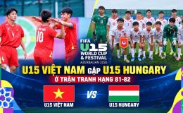 Trực tiếp bóng đá U15 Việt Nam vs U15 Hungary 14h30 ngày 30/10 - Link xem trực tiếp World Cup 2026
