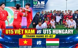 TRỰC TIẾP bóng đá U15 Việt Nam vs U15 Hungary - Link xem trực tiếp U15 World Cup 2026 của FIFA