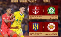 Lịch thi đấu bóng đá Việt Nam hôm nay 31/10: SLNA đối đầu CAHN, Nam Định đại chiến Thể Công Viettel