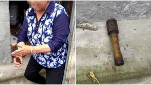 Công an phát hiện 1 quả lựu đạn trong nhà dân, được cụ bà dùng giã hạt tiêu 20 năm