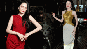 Hoa hậu Hương Giang xuất hiện xinh đẹp dù gặp sự cố mặc ngược váy 