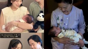 MC Mai Ngọc tung ảnh lễ đầy tháng con trai đầu lòng, vô tình để lộ tình trạng hiện tại với mẹ chồng 