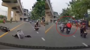 Lời khai khó chấp nhận của thanh niên đạp ngã người đi xe máy ngay trước đầu ô tô ở Thủ Đức
