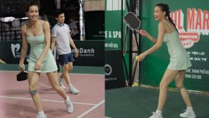Hồ Ngọc Hà mặc váy không thể ngắn hơn đi đánh pickleball, CĐM nhức mắt tưởng mới xuống khỏi giường