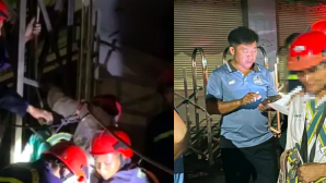 Người đàn ông tâm lý bất ổn leo lên biển quảng cáo 15m, mắc kẹt suýt nguy hiểm tính mạng