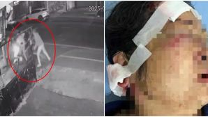 Phẫn nộ clip đôi nam nữ bị nhóm người phục kích hành hung dã man, người phụ nữ hoảng loạn kêu cứu