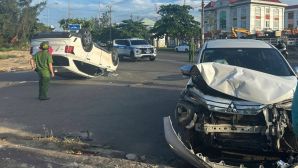 Va chạm mạnh giữa hai ô tô tại Đắk Lắk: Hai người bị thương, ảnh hiện trường gây ám ảnh