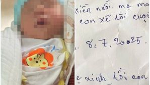 Xót xa cháu bé 6 ngày tuổi bị bỏ rơi ở vườn cao su Đồng Nai cùng bức thư tay nghẹn ngào 'mẹ xin lỗi'