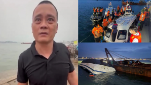 Nạn nhân vụ lật tàu Quảng Ninh bơi 3 giờ thì được cứu, tiết lộ hầu hết mọi người không kịp mặc áo phao
