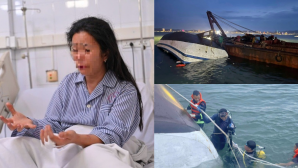 Người phụ nữ gặp ai cứu đó trong vụ lật tàu Quảng Ninh đau đớn tìm chồng con, tàu gặp nạn khi vào bờ