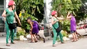 Hai bé bị cô ruột đánh tới tấp, van xin vẫn ăn đòn dã man vì không bán hết vé số, công an thông tin nóng