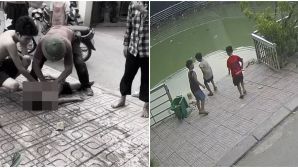 Xót xa 2 cháu bé đuối nước tử vong khi nhảy xuống hồ gần khu dân cư vớt bóng là 2 anh em ruột