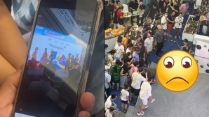Camera ghi lại khoảnh khắc người đàn ông rơi xuống từ tầng 4 Aoen Mall Long Biên, hiện trường ám ảnh