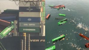 Hai tàu Evergreen gặp sự cố trong chưa đầy 1 tuần: Hàng chục container rơi xuống biển, nguy cơ rò rỉ hóa chất?