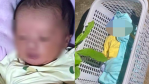 Bé trai sơ sinh bị bỏ rơi trong giỏ nhựa ở Huế, chính quyền phát thông báo tìm thân nhân