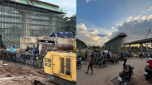 Hiện trường kinh hoàng: Cần cẩu ở Vành đai 3 TP HCM bất ngờ sập, nam công nhân tử vong tại chỗ