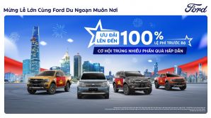 Ford Việt Nam và hệ thống đại lý triển khai nhiều ưu đãi lớn, hỗ trợ lệ phí trước bạ lên đến 100% trong tháng 9