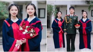 Gia thế của 2 chị em song sinh trúng tuyển vào Học viện Quân Y với điểm tuyệt đối 30/30