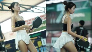 Danh tính hot girl vén váy chơi Pickleball để lộ vùng nhạy cảm, chính chủ đáp trả tin đồn 'gọi vốn'