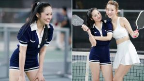 'Em xinh' diện quần cực ngắn trên sân pickleball, khoe đôi chân 'hiếm có khó tìm'