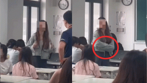 Camera ghi lại cảnh nữ sinh liên tục cãi lại gay gắt khi thầy giáo nhắc nhở việc ăn mì trong giờ học