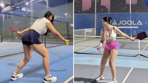 Bị mỉa mai vì trang phục nhạy cảm chơi pickleball, cô nàng 80kg đáp trả khiến đối phương 'đứng hình'