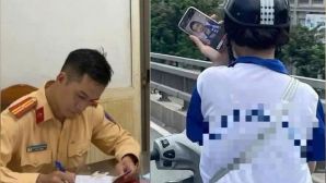 Mức phạt nào dành cho nữ sinh 19 tuổi vừa lái xe máy vừa xem Tiktok?