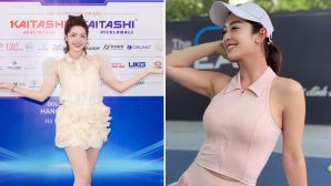 Tranh tài tại giải Pickleball, hoa hậu Jennifer Phạm, Ngọc Quỳnh lập tức chiếm spotlight cùng dàn sao