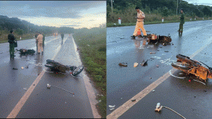 Vụ 2 xe máy va chạm mạnh ở Gia Lai lúc rạng sáng: 4 thiếu niên thương vong, hiện trường gây ám ảnh