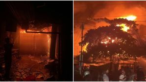 Hiện trường kinh hoàng vụ cháy chợ Bình Dương, 86 ki ốt bị thiệt hại nặng nề