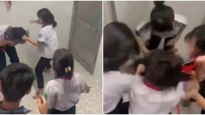 Thông tin nóng vụ nữ sinh bị nhóm bạn tát, đạp trong nhà vệ sinh trường học, tiết lộ nguyên nhân rất đơn giản