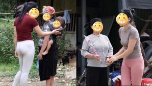 Danh tính cô gái mặc quần tập gym đi từ thiện, khoe trọn vòng 3 'nghẹt thở', CĐM đỏ mặt không dám nhìn