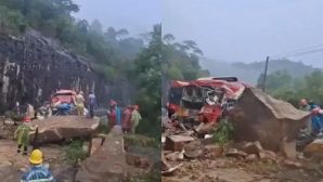 Vụ đá đè xe khách khiến 6 người thương vong: Xuất hiện thêm diễn biến bất thường