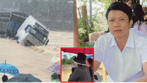 Cuộc gọi cuối cùng giữa tài xế xe tải và vợ trước khi bị lũ cuốn trôi, tình hình tìm kiếm tài xế?